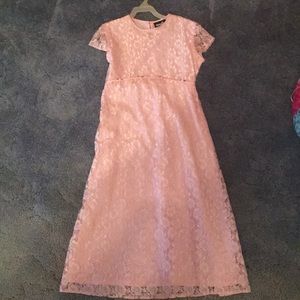 Pink lace dress